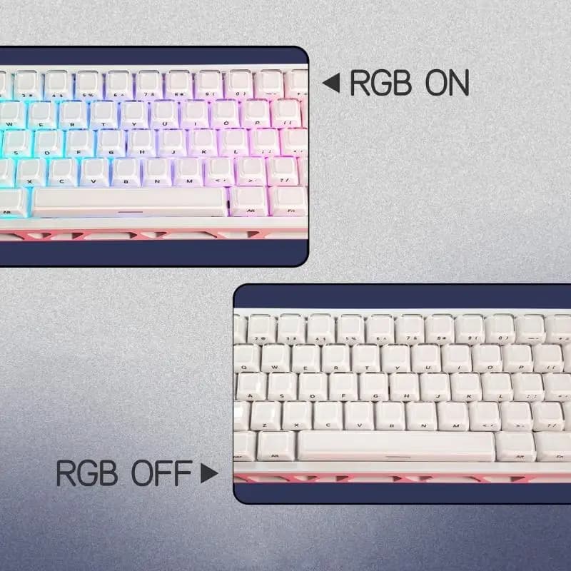 Y1UB MDA Height Mechanical Keyboard Keycap Set 132Keys Side-Printed Jelly Replacement Keycaps for Keyboard and Desk Setup