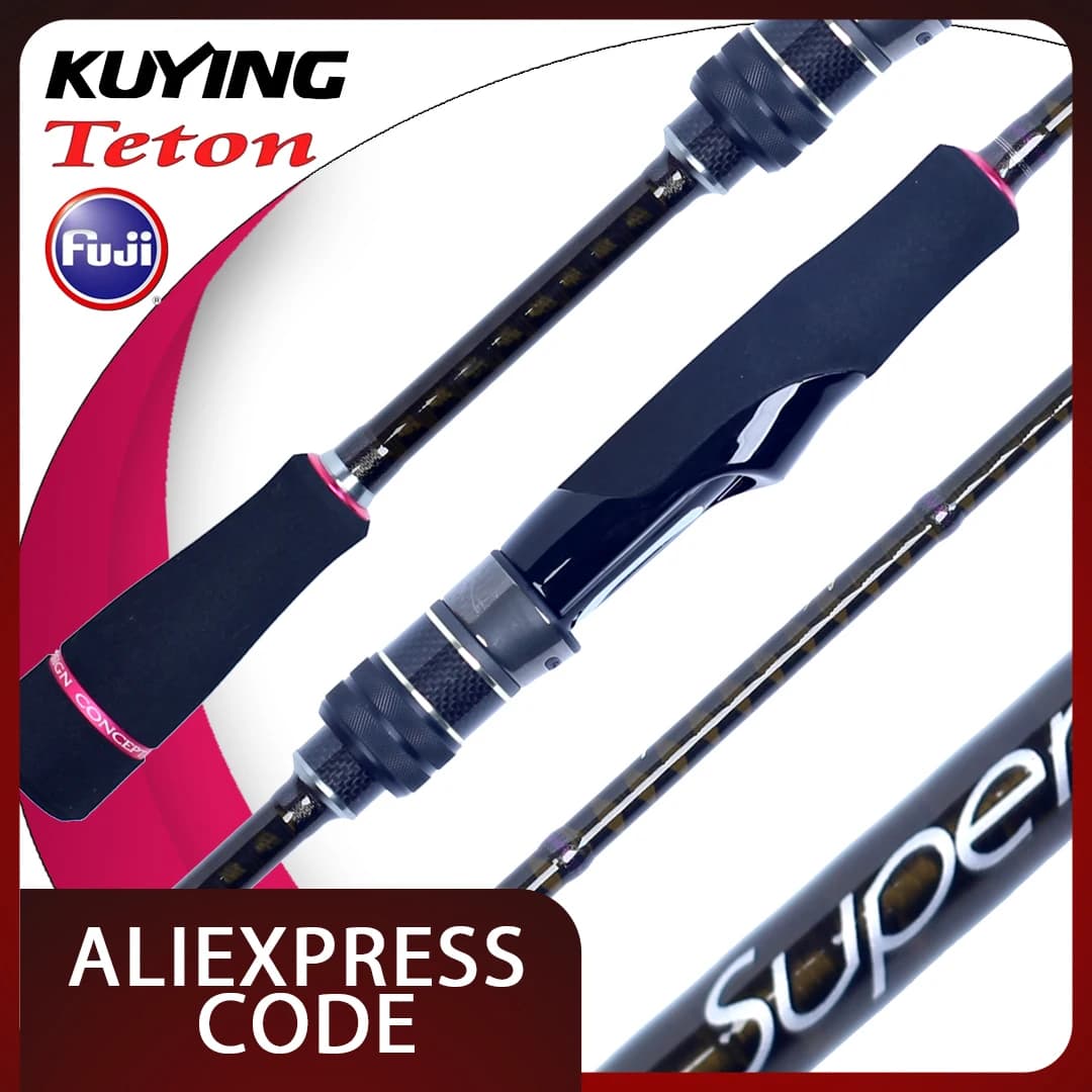 KUYING SUPERLITE Ajing Fishing Rod Lure Pole Casting Spinning Fuji Parts Toray X Carbon Graft Solid Tubular Tip Bottom Water