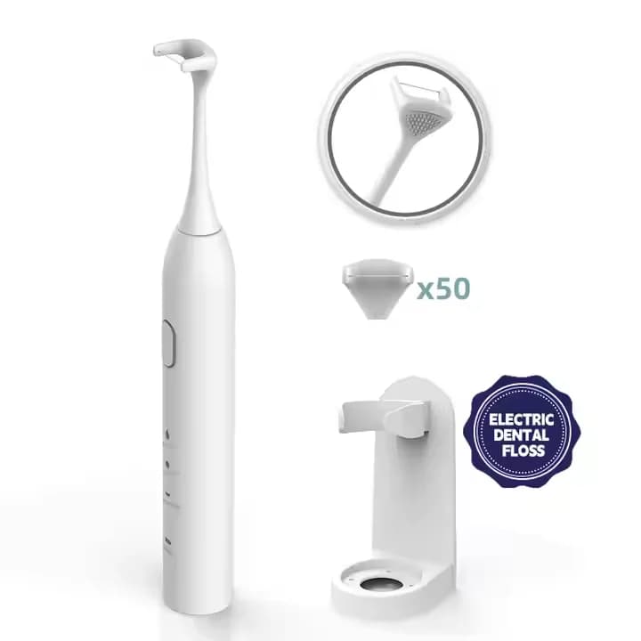Il miglior Combo Spazzolino elettrico per flosser Igiene orale Flosser dentale Raschietto per lingua orale per kit sbiancante per denti sensibili