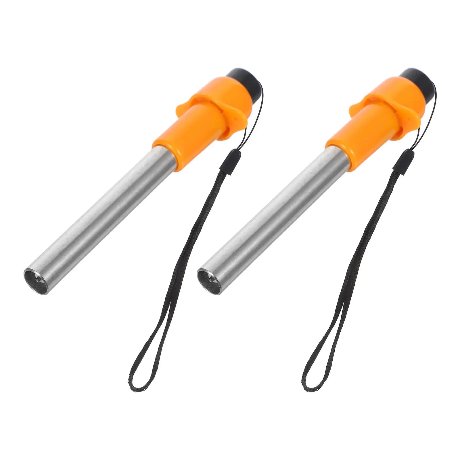 Accenditore piezoelettrico portatile da esterno a 2 pezzi con pulsante in metallo per fornello da campeggio, barbecue, accendifuoco impermeabile