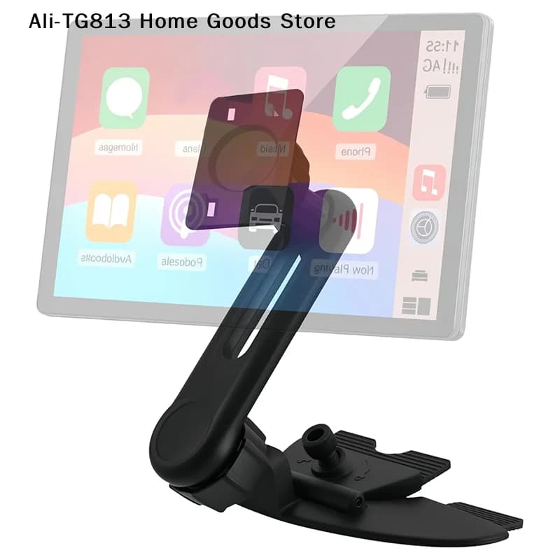 Supporto per schermo CarPlay con attacco a sfera da 17 mm per cellulare, monitor da 4-11 pollici, supporto per tablet Android Auto da auto, compatibile con slot CD [TG813]