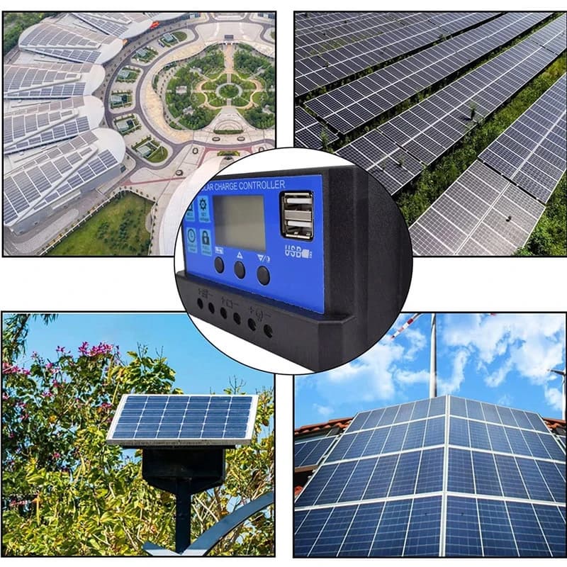 Display LCD a parametri regolabili Regolatore di carica 60a - Regolatore di carica del pannello solare Ingresso 12V 24V Max 48V 1560W