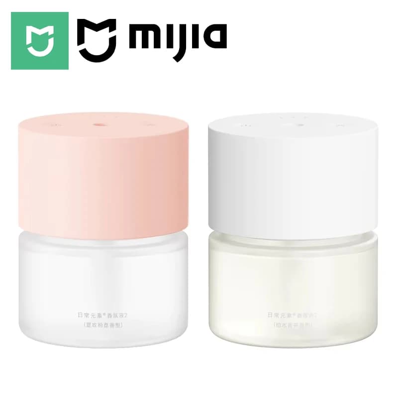 MIJIA Smart Scent Diffuser 2, Sealed Bottle, 2 Scents Wood Tea & Lychee, Aroma Diffusers 135 mL, 3 Levels, 60 Days Use, Type‑C
