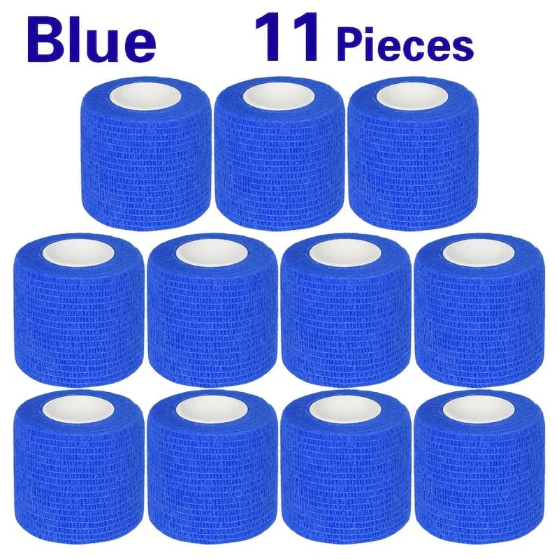Confezione da 11 bendaggi elastici, larghezza 2 pollici/5 cm | Nastro sportivo autoadesivo per ginocchia, caviglie, polsi, dita, palmi