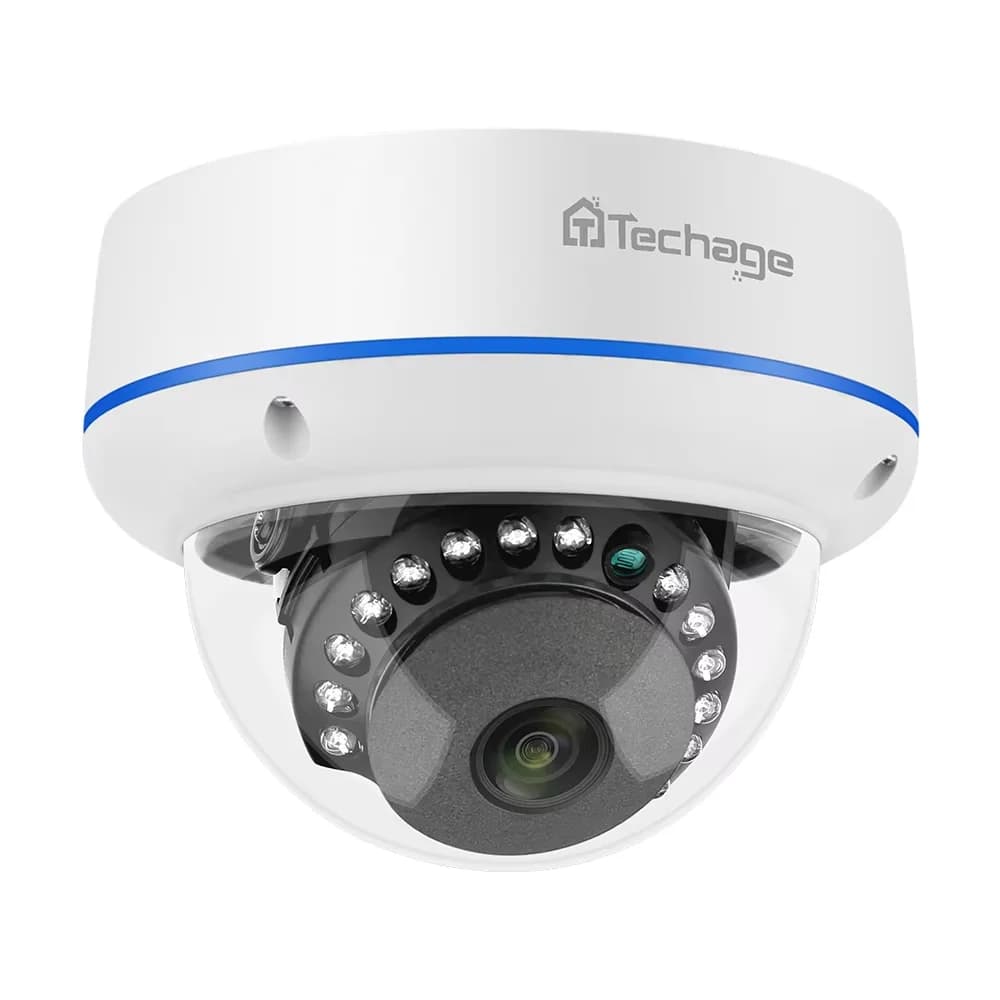 Techage H.265 4MP 5MP Indoor Dome 48V POE IP Camera Audio VandalProof IPC P2P Video CCTV Security Surveillance Protocol Onvif