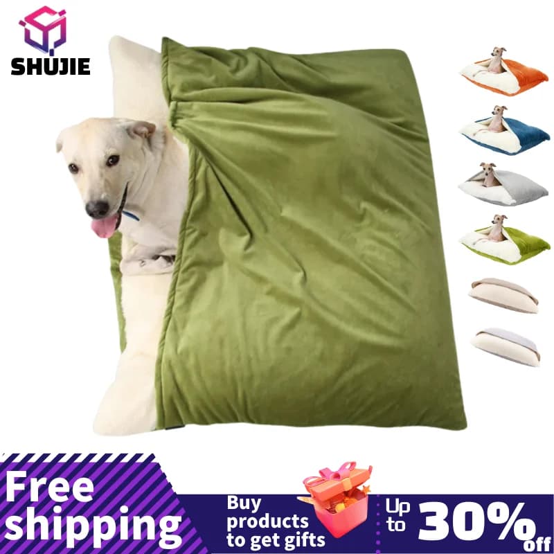 Cuccia per cani cuccia per cani inverno caldo rimovibile lavabile resistente ai morsi cuscino per divano cuscino per gatti in peluche per sacco a pelo per animali domestici di grandi dimensioni