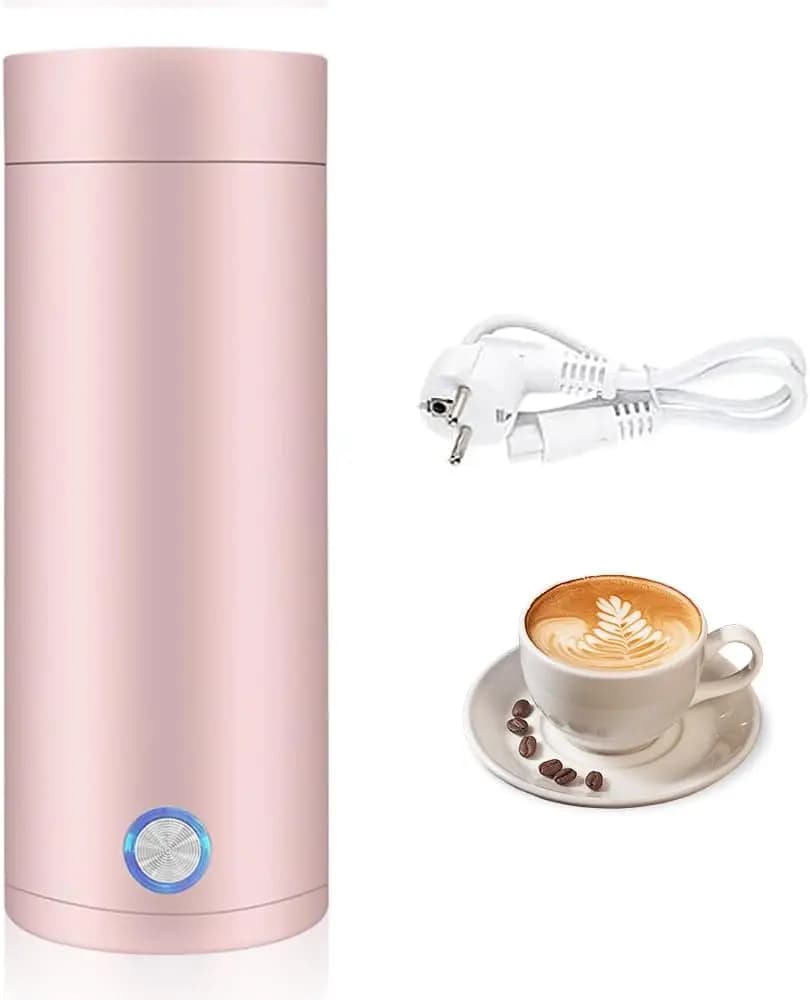 400ml Portable Electric Kettles Make Tea, Coffee Travel Boil Water Heating Keep Warm Smart Water Kettle Thermoses Thermal Cup