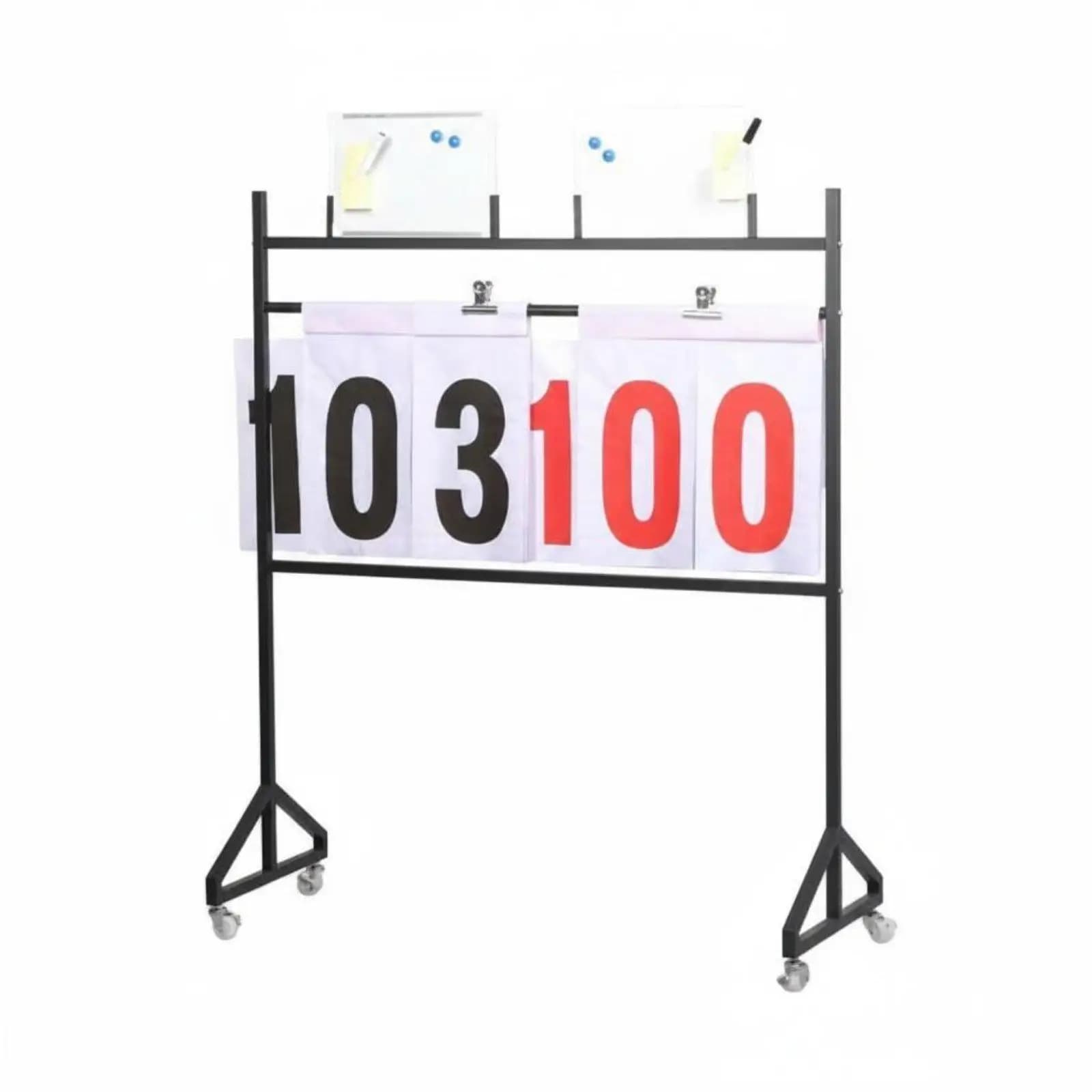 Scoreboard Portable Floor Standing Scoreboard Flip Score Board for Referees, Coaches, Basketball Games, Volleyball Matches