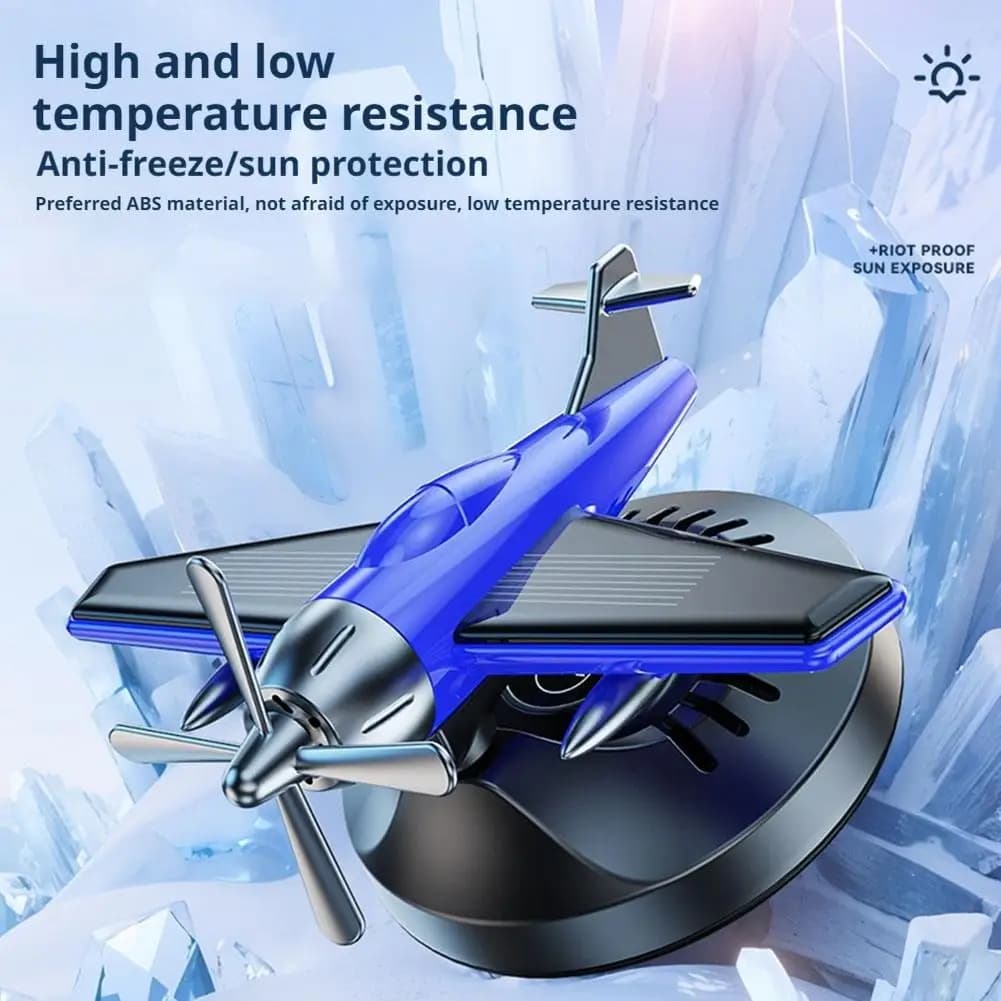 Solar Powered Elica Rotating Fighter Car Deodorant Aroma Perfume Diffuser Air Fragrance Dashboard Perfume Air B2T1
