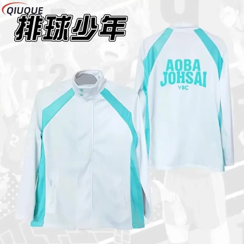 Anime Pallavolo Giacca sportiva Karasuno Nekoma Aoba Johsai Fukurodani Inarizaki Uniforme scolastica Costume cosplay; 6'x, 9;y
