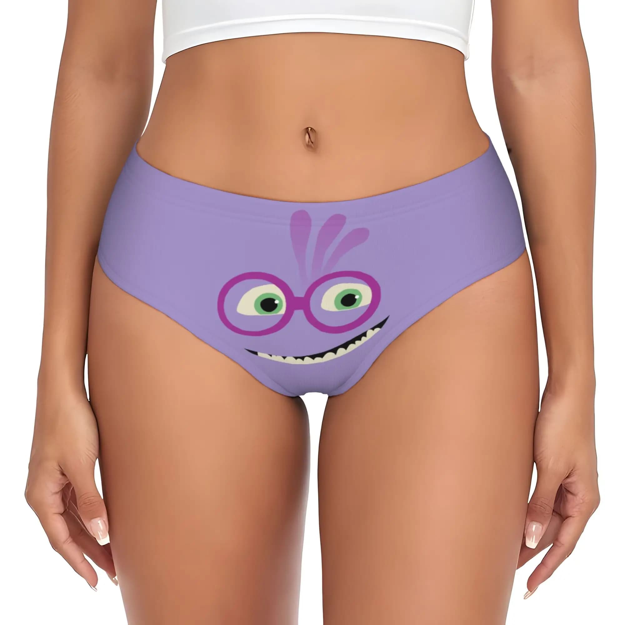 Custom M-Monsters Anime University Briefs Underwear Womens Comfortable Stretch Panties