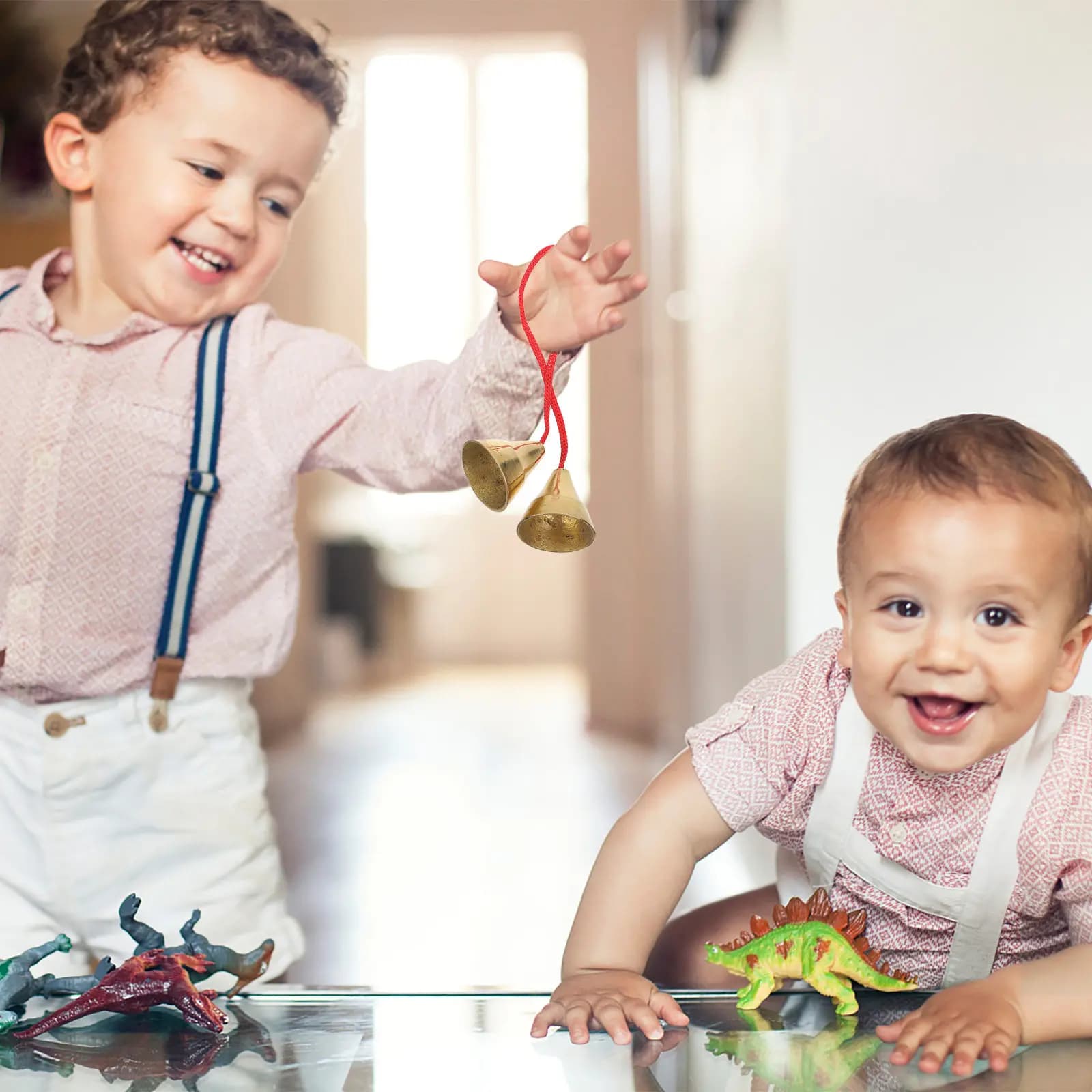 Campanello musicale educativo per bambini, strumento per principianti, per lo sviluppo del ritmo, della coordinazione mano-cervello e del gioco musicale.