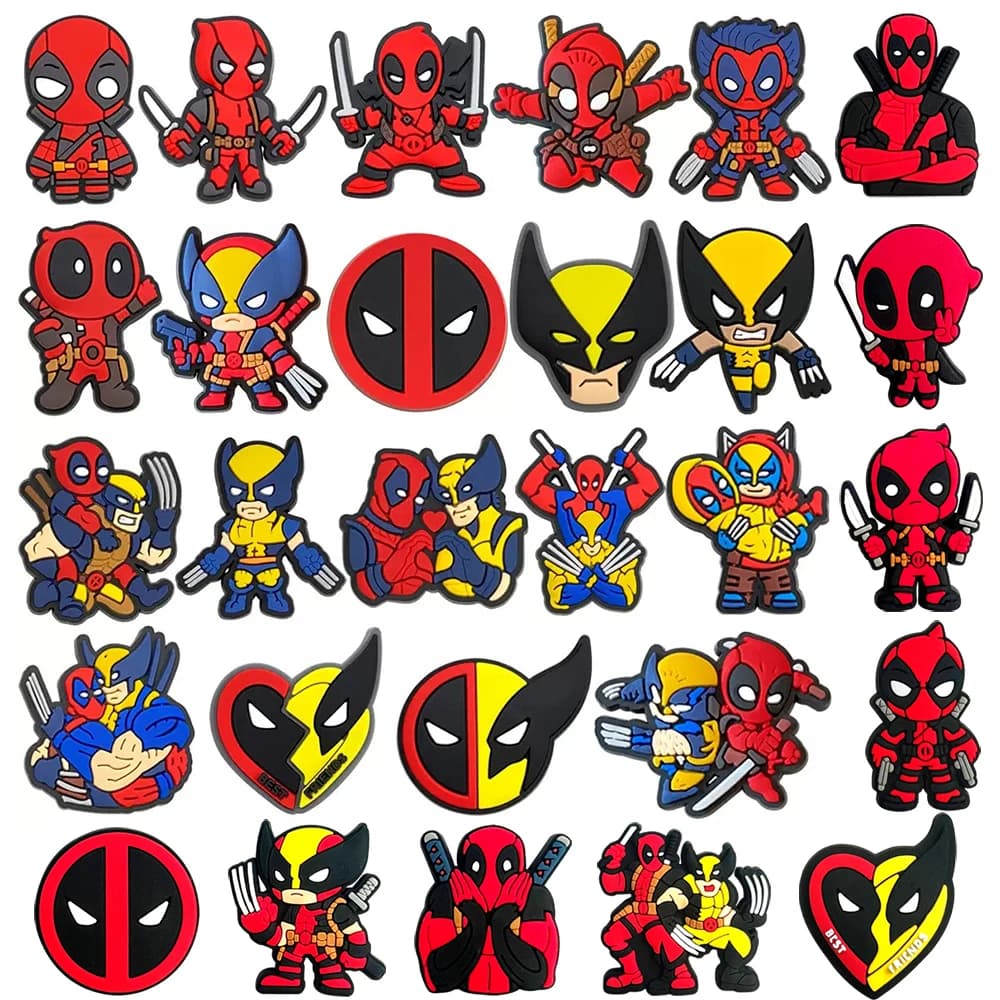 9-28Pcs Hot Toys Cartoon Series Shoe Charms For Slides Clog Sandals Shoes Decorations Accessories For Christmas Birthday Gifts