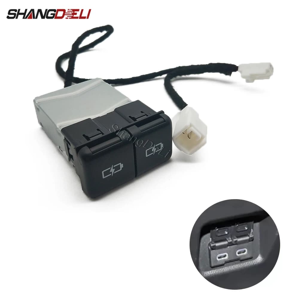 Car Charger Adapter for Camry Avalon Highlander Levin RAV4 Car Charger Adapter