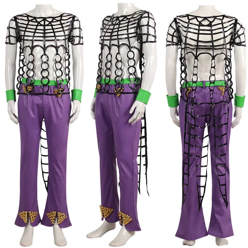 Diavolo Cosplay Costume For Halloween Christmas Festival Party Comic Con Anime Game Role Playing Cos Costume T-shirt Pants