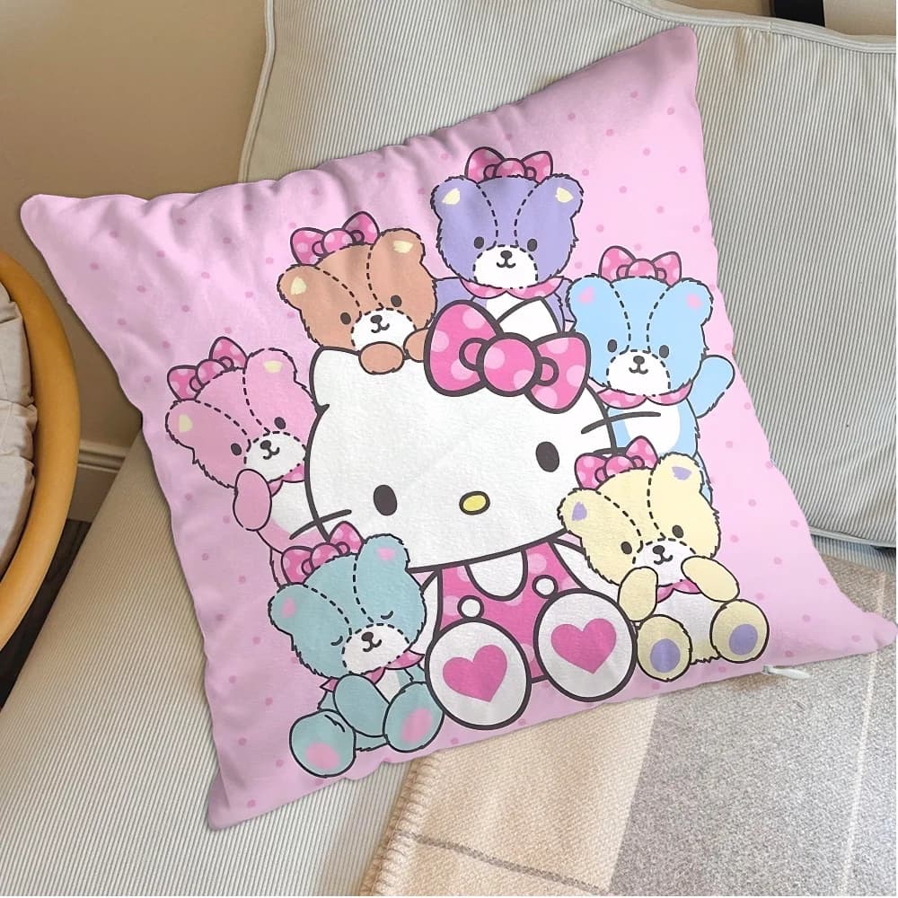 Federe decorative Kawaii H-Hellokittyes Fodere per cuscini natalizi Fodere per cuscini da soggiorno per cuscini Regalo personalizzato