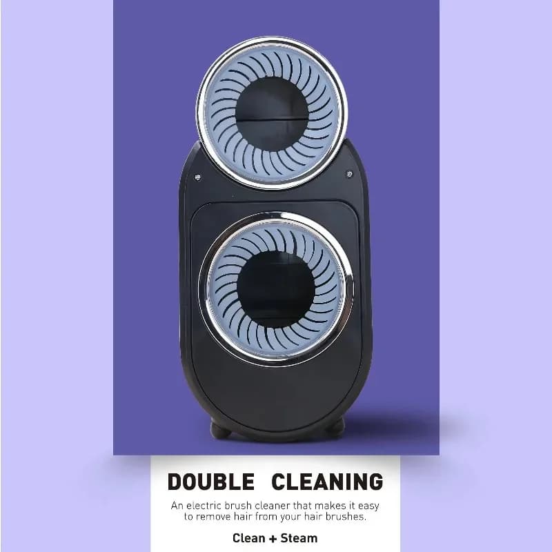 Portable Automatic Comb Cleaner Professional Salon Brush Head Cleaner and Steam Integrated Machine for Cleaning and Drying