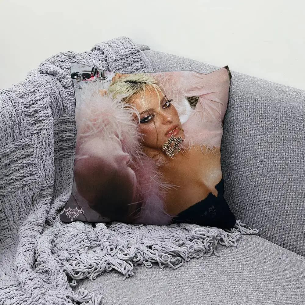 B-Bebe Rexha Dirty Blonde 30x30cm 45x45cm Pillow Case Decor Protective Covers Comfortable Soft For Sofa Living Room Home Office