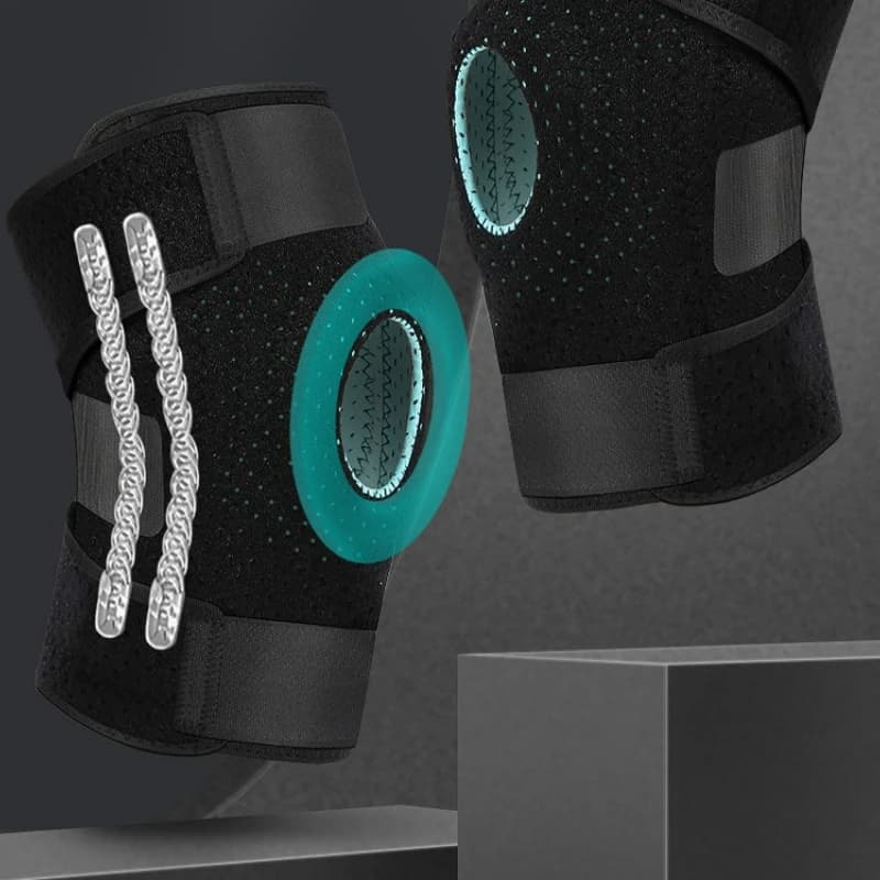 Ginocchiera in silicone, protezione per ginocchio, supporto per artrite, fascia compressiva per menisco, protezione sportiva.