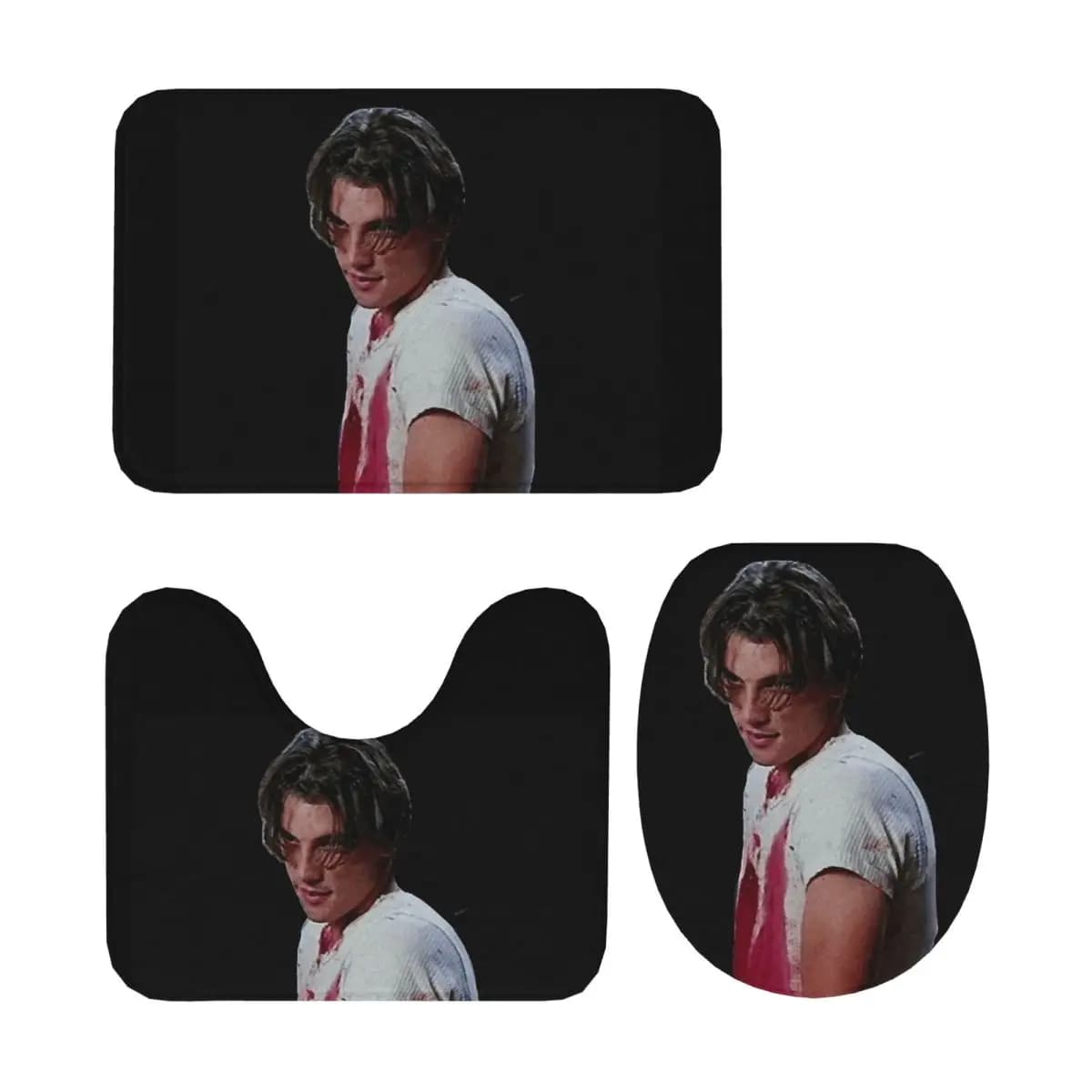 Scream Billy Loomis Classic 3 pezzi tappetino da bagno set da bagno copriwater decorazioni per la casa tappeto antiscivolo tappeto