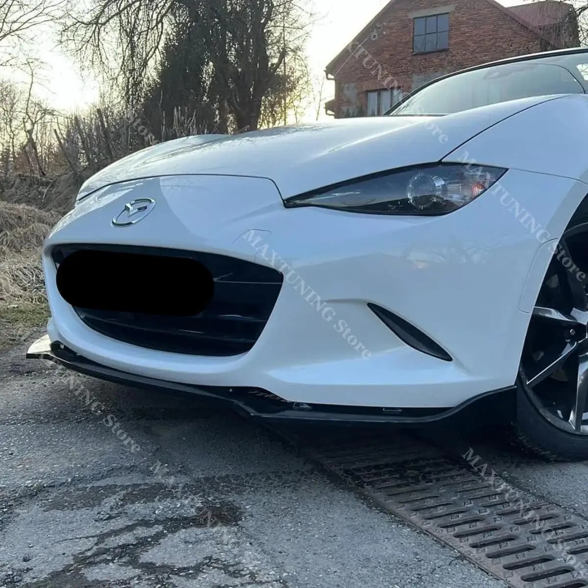 Front Bumper Lip For Mazda MX-5 MX5 / Miata ND 2016-2025 2-Door Spoiler Splitter Diffuser Under Chin Cover Trim Body Kits Tuning