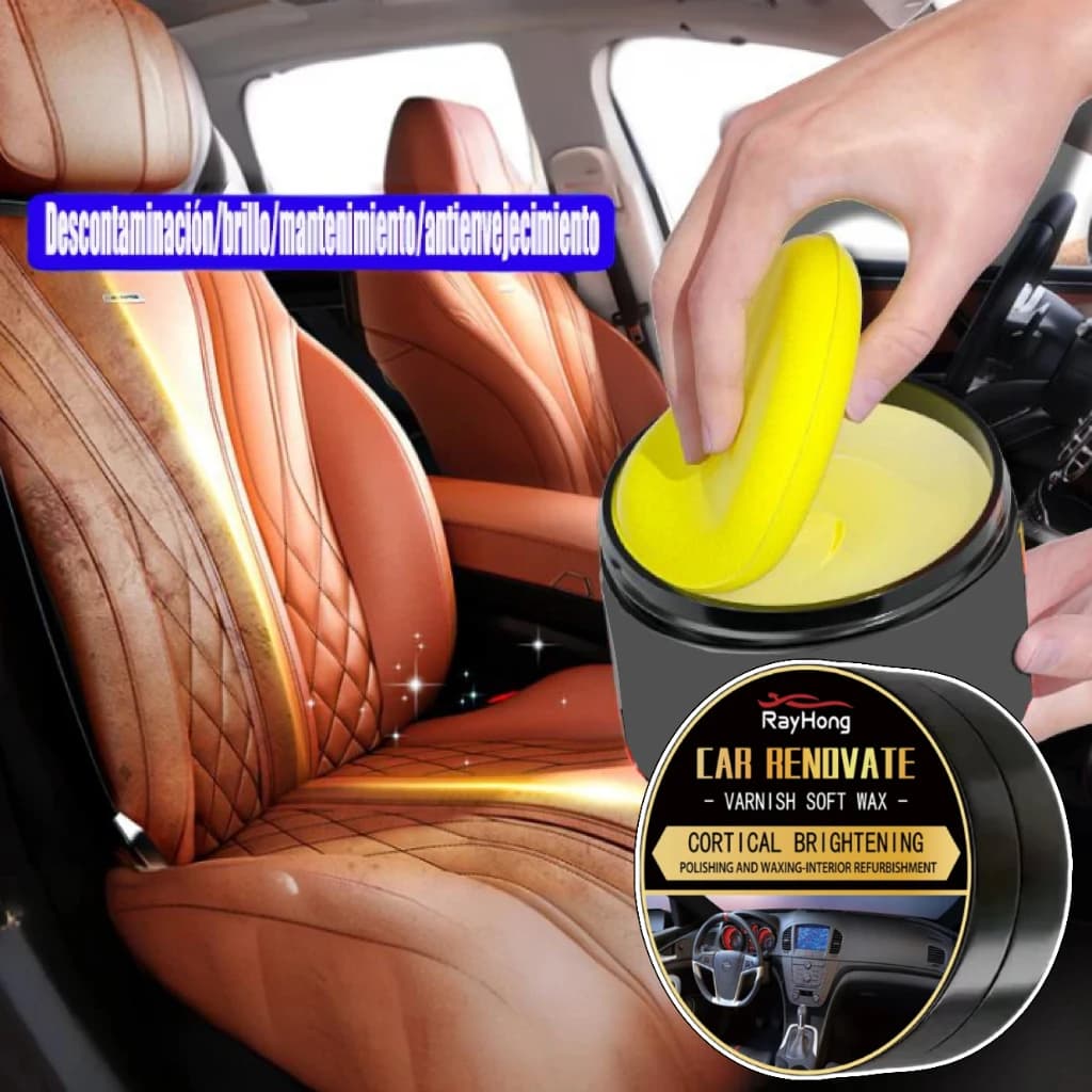 Crema per la cura della pelle premium: per lucidare interni auto, divani, scarpe e borse