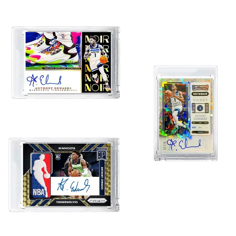 Biglietto Anthony Edwards fai-da-te All-Star Level con design Logoman, emozionante sorpresa di Capodanno per gli amanti del basket Biglietto da collezione