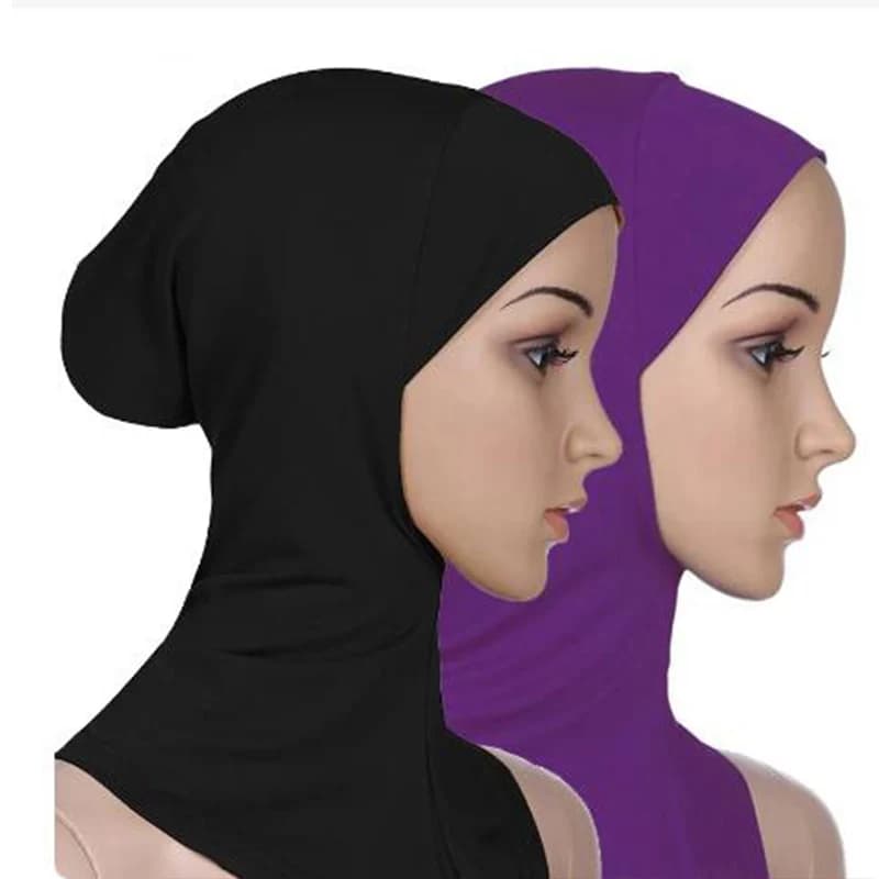 Donne musulmane Interno Hijab Caps Cotone Underscarf Copricapo Islamico Ninja Hijab Sciarpa Cappello Turbante Cap Cofano Nightcap