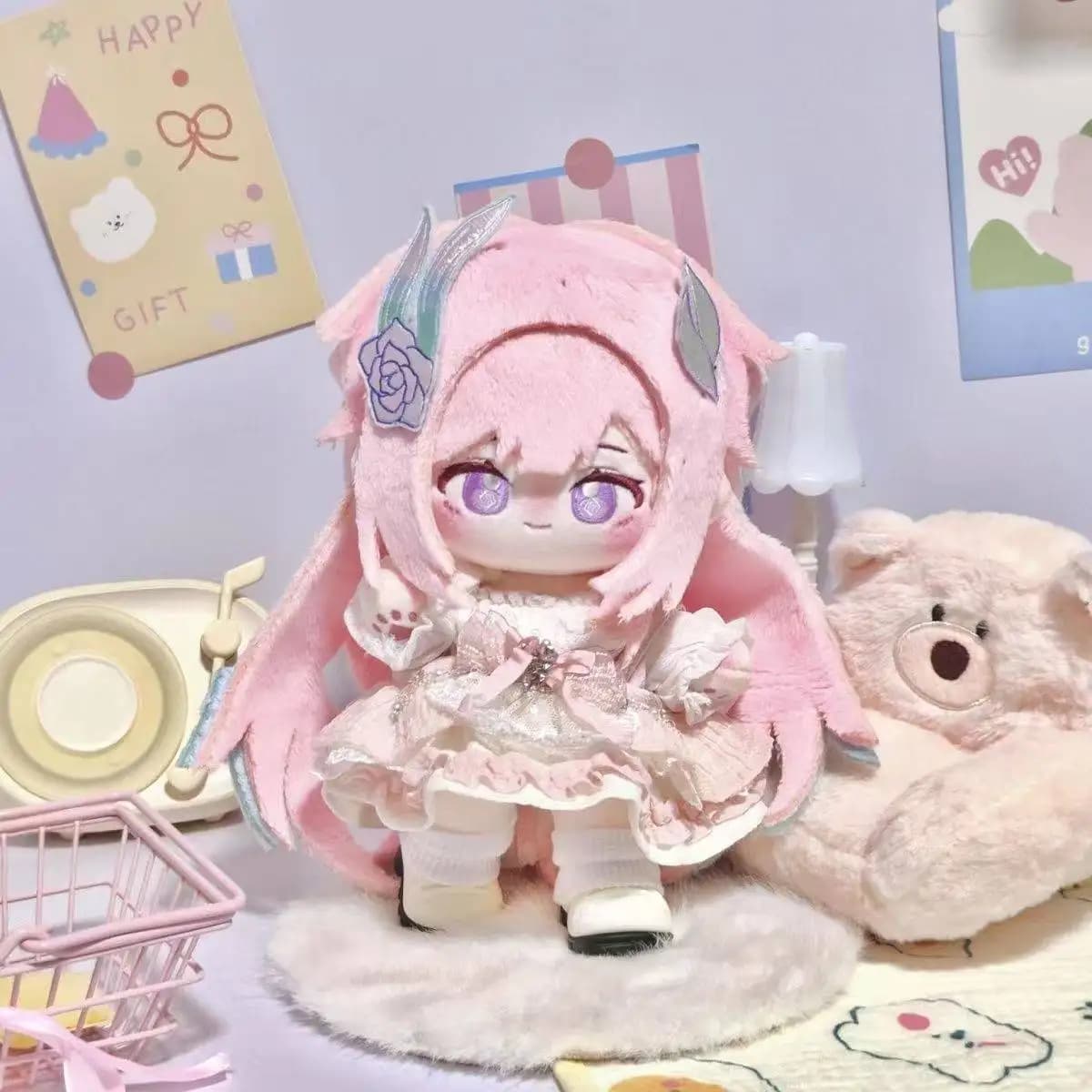 Honkai Star Rail Cyrene 20 cm bambola di cotone carino peluche ripiene Anime gioco periferici fan regalo da collezione bambola cosplay