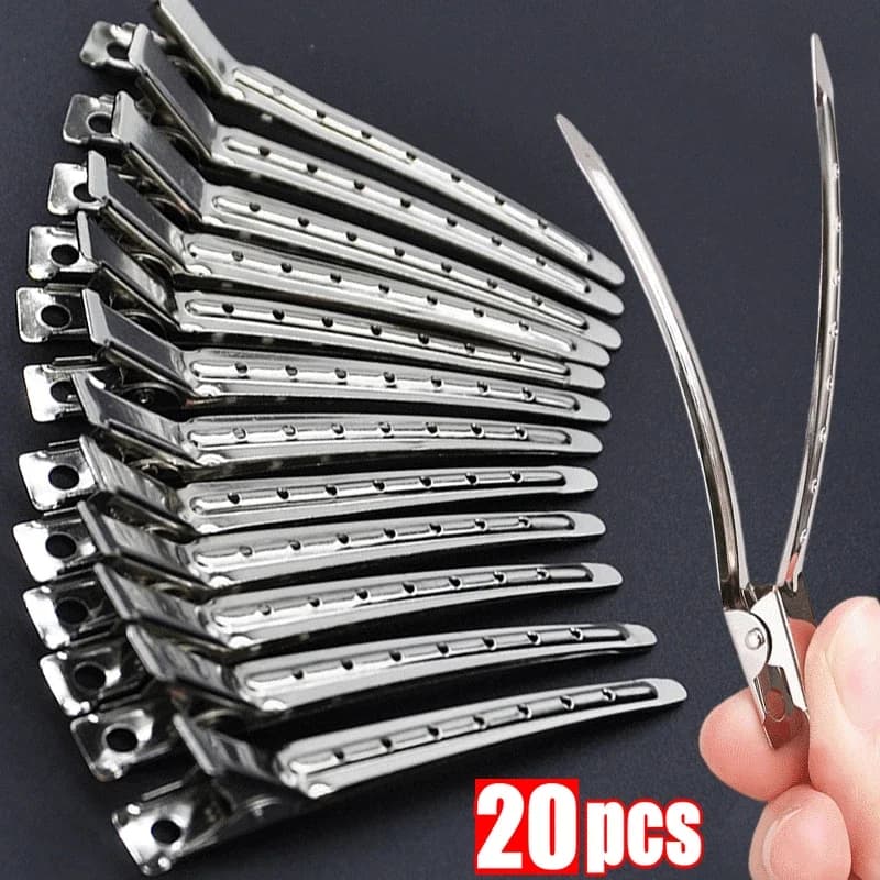 Clip per Capelli da Donna in Metallo, Fermagli per Parrucchieri, Strumenti per Taglio e Styling, Mollette per Volumizzare le Radici dei Capelli