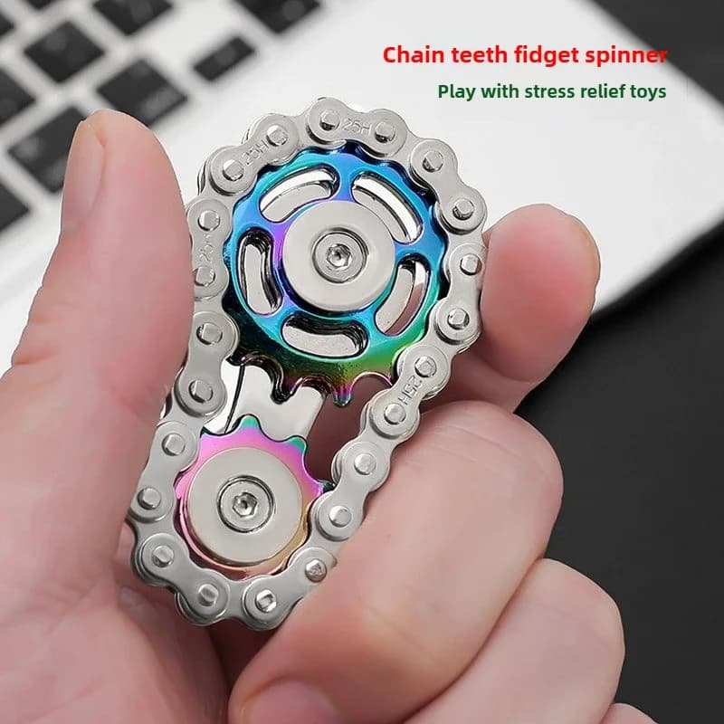 Fidget Metal Spinner Office Desk Toy Anti-stress Gears Hand Spinner For Adults Desk Decoration Home Decoration Allevia stress relax