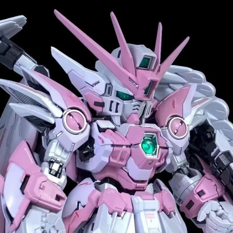 MGSD Wing Zero EW Snow White Cherry Blossom Pink Versione Pre-Pitturata Kit Modello da Assemblare con Giunti Mobili Mecha Action Figure Regalo