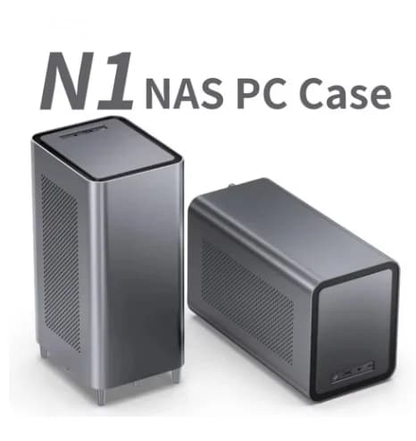 JONSBO N1 Piccolo Telaio NAS Custodia per PC Custodia Server All-in-One Supporto Multimediale 5 Dischi Hot-Swap Telaio Custodia per Computer Ventola da 14 CM