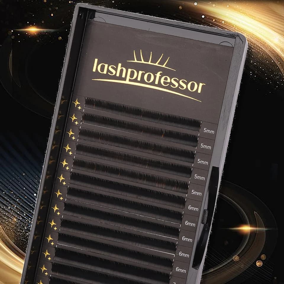 Lashprofessor 16 File 0.03 0.05 0.07mm Extension Ciglia Individuali in Velluto Cashmere Finto Visone Morbido, Ciglia a Volume Russo