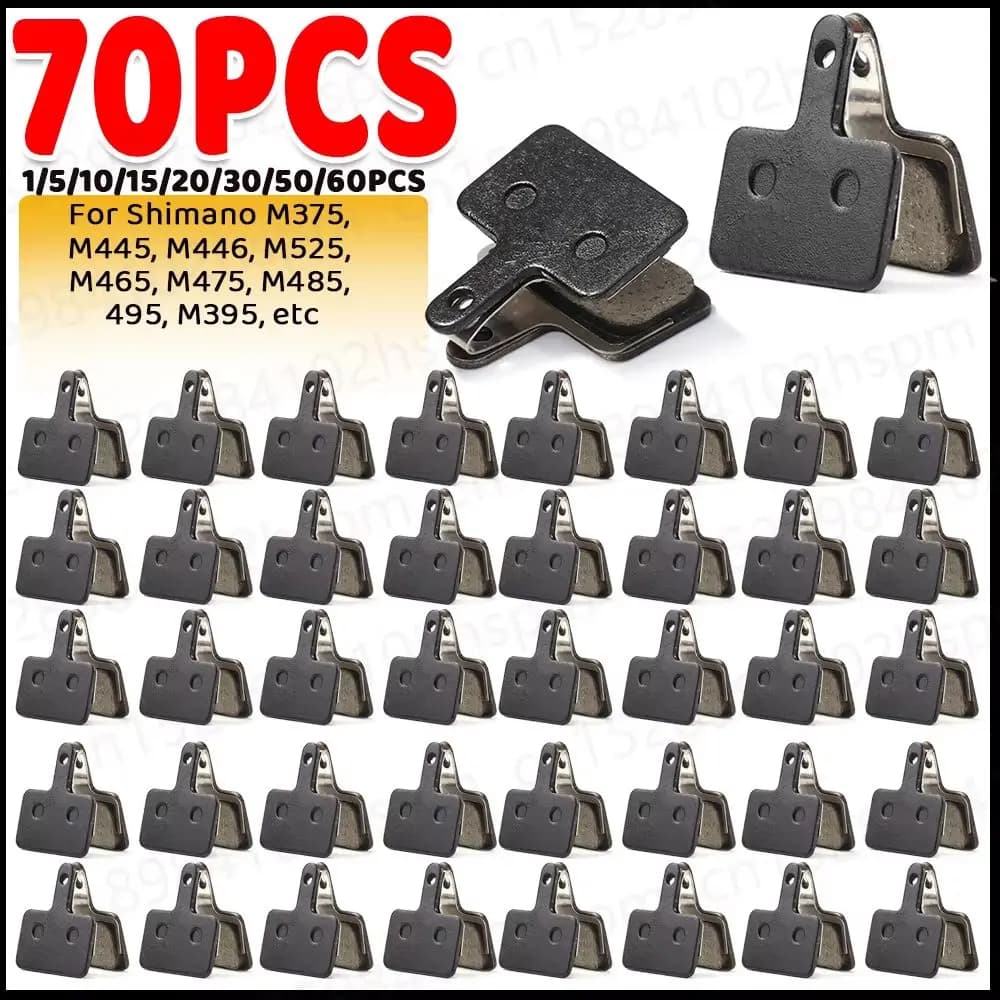 -70PCS Pastiglie freno a disco per bicicletta in resina per Shimano B01S MT200 M400 MT500 M315 M525 M475 M495 M515 M975 M355 M375 MTB Parte bici