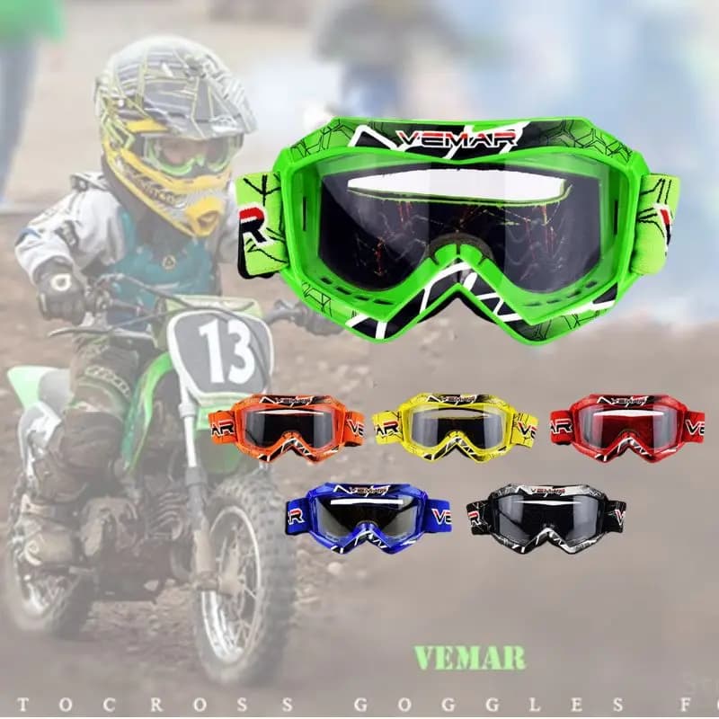 Vemar Motorcycle Glasses for Kids Motorcycle Racing Glasses MX MTB Off-Road Dirt kid Bike For motocross helmet gafas
