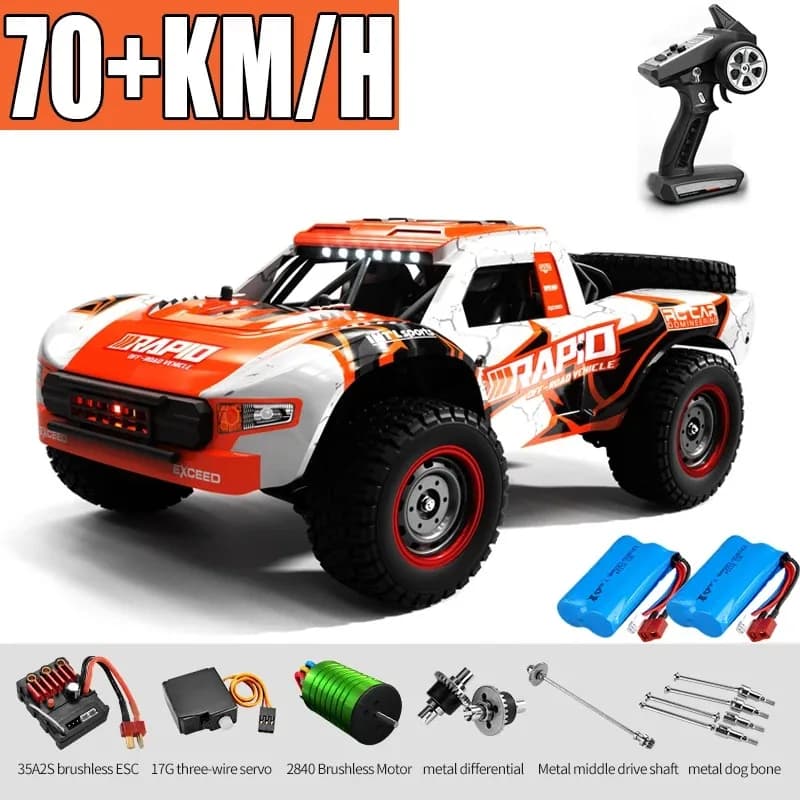 JJRC Q130 1:16 70KM/H 4WD RC Car with light brushless motor Car remote controlled high speed Drift Monster Truck Adult Children Toys
