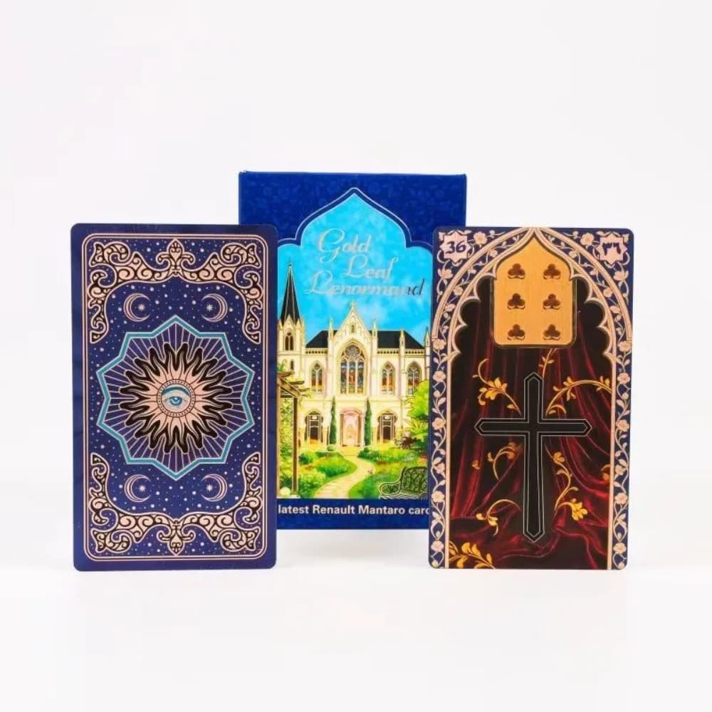 Carte Oracolo Rana George Lenormand 40 Pezzi, Carte Impermeabili in PET per Divinazione e Previsione del Futuro 12*7cm - Mazzo di Lusso Durevole