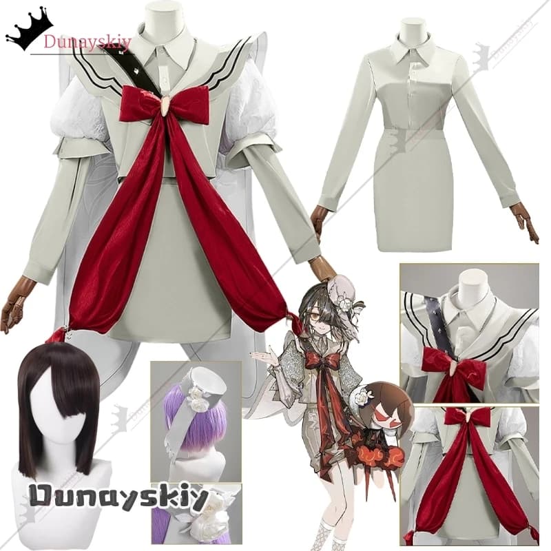 Xu Fu ‌ Costume Cosplay per il 10° Anniversario di Fate/Grand Order FGO, YiNuo@ Abito Lungo Lolita con Fiocco, Uniforme da Ragazza, Vestito per Feste di Halloween