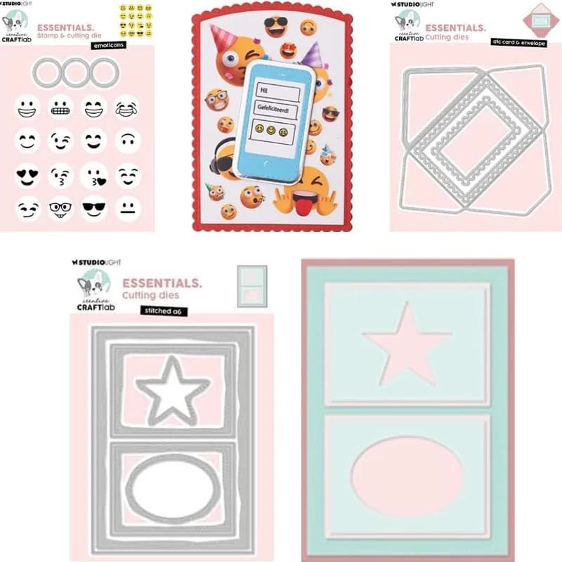 Artist Trading Cards Smartphone Emoticons Metal Cutting Dies for DIY Scrap Booking Crafts Dies Cut Stencils Maker Photo Album