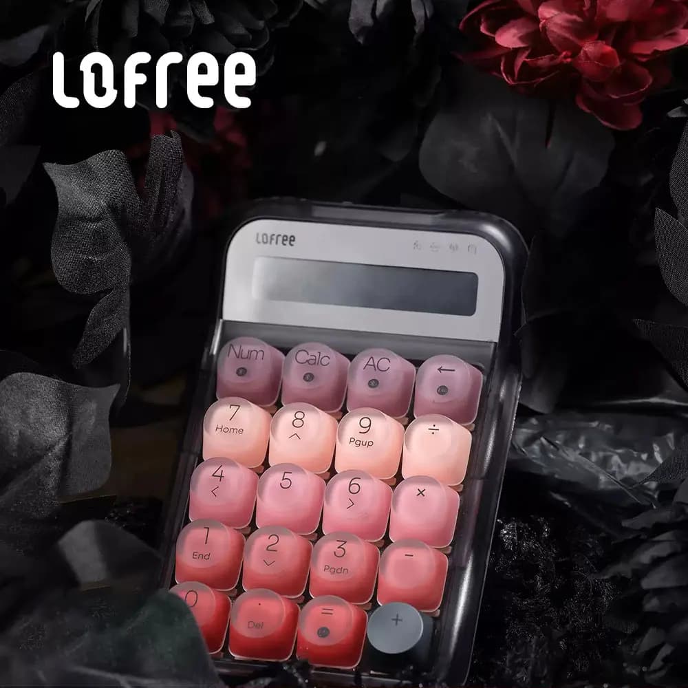Lofree Lipstick Wireless Bluetooth Tastiera digitale meccanica Calcolatrice esterna per computer ad alta aspetto Nuovo prodotto
