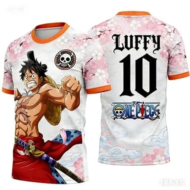 Maglia da Allenamento con Motivo Anime 2026, Tessuto Traspirante e Confortevole, T-Shirt a Manica Corta