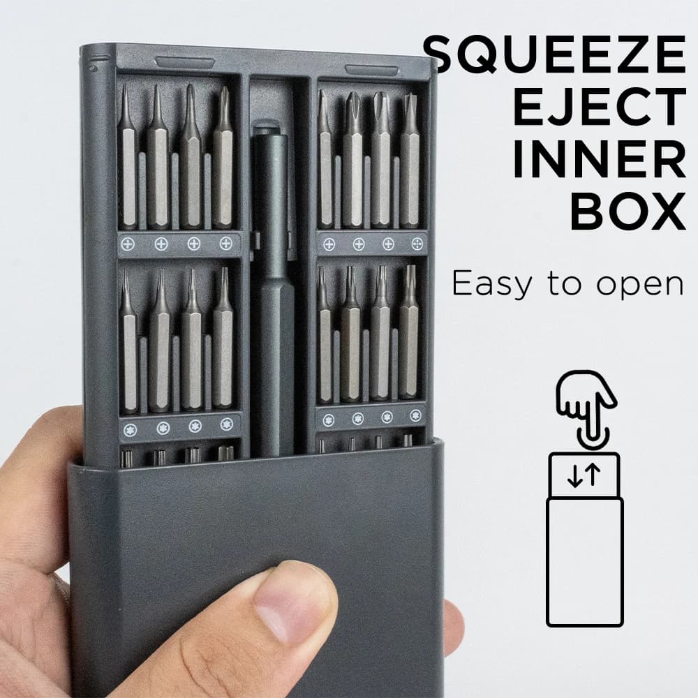 Set di cacciaviti magnetici di precisione 25/63 in 1 Mini kit di strumenti per riparazione PC di telefoni cellulari Hardware professionale con punte esagonali Torx