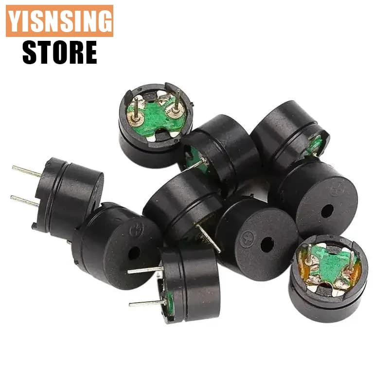 Kit 10 Pezzi Cicalini Passivi 12MMx8.5MM 12085 42R Resistenza 3V 5V 9V 12V, Mini Cicalini Piezoelettrici per Arduino
