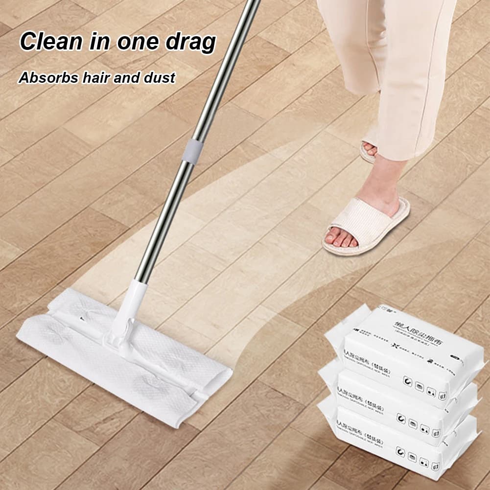 Floor Dust Mop 360 Degree Rotation Cleaning Mop Sweeper Cleaning Mop Static Floor Mop for Hardwood Laminate Tile Floor Cleaning