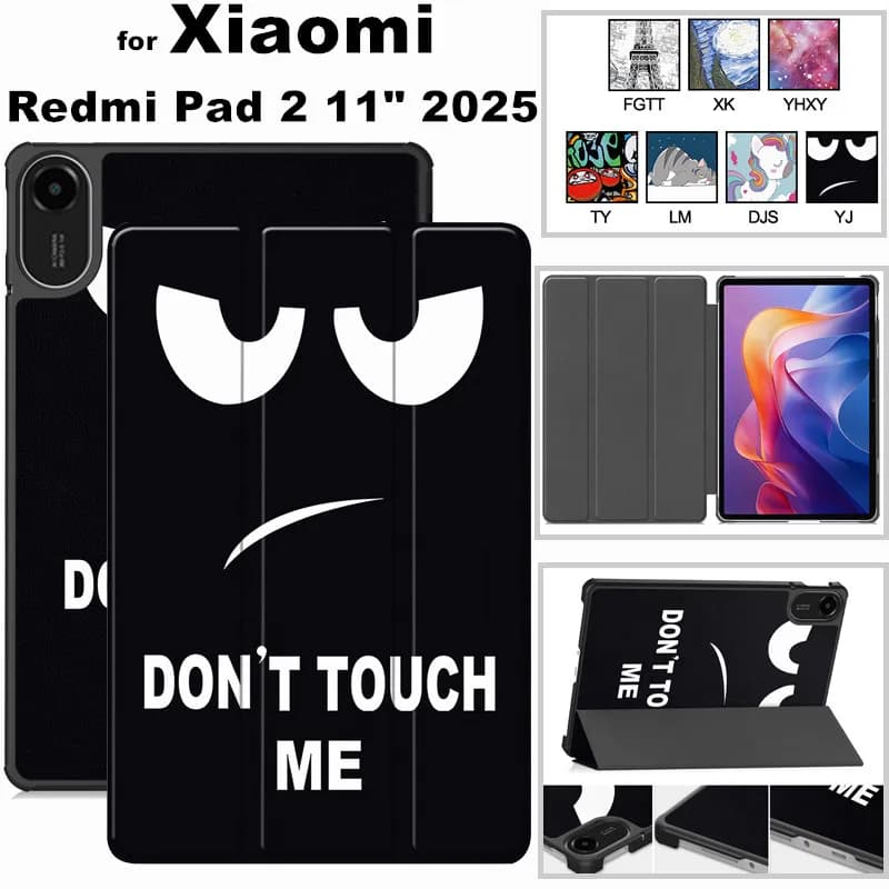 Per Xiaomi Redmi Pad 2 Pad2 Tablet 11 pollici 2025 Custodia colorata Disegno Smart Flip Custodia in pelle antiurto per tablet