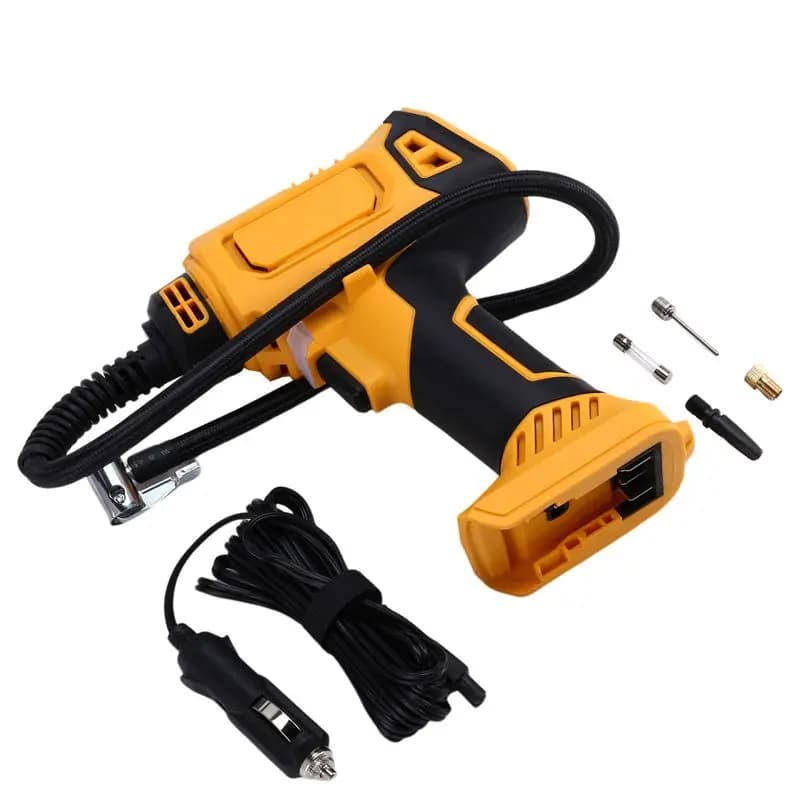 Compressore d'aria automatico indispensabile con manometro, pompa elettrica digitale senza fili per batterie da 18V 20V