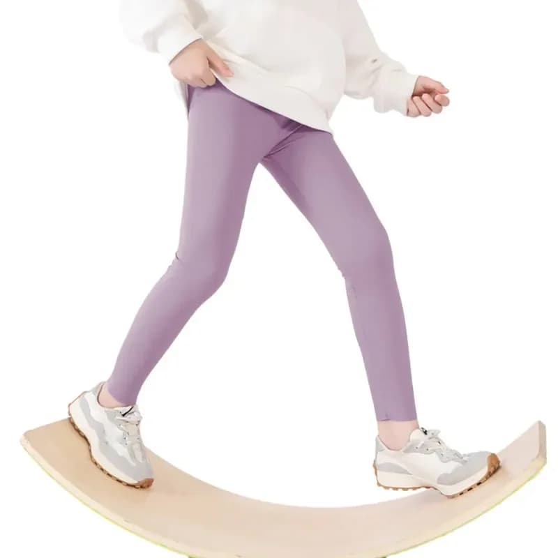 Leggings sportivi per ragazze, pantaloni da yoga per bambini 4-12 anni, pantaloni sottili ed elastici per corsa, danza e allenamento, primavera autunno