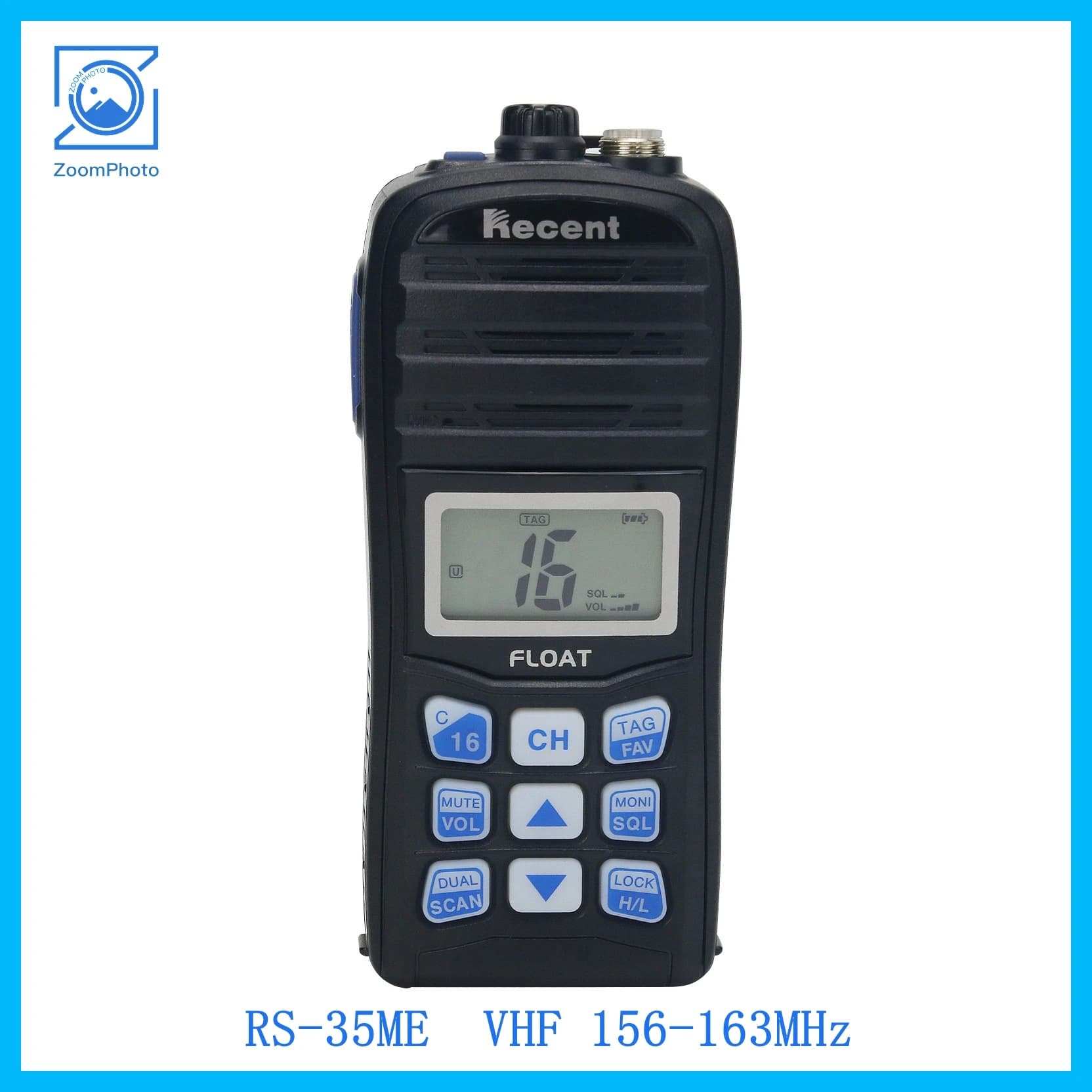 RS-35ME ATEX Radio Marina VHF Antideflagrante 5W 156-163MHz Ricetrasmettitore Portatile per Navi