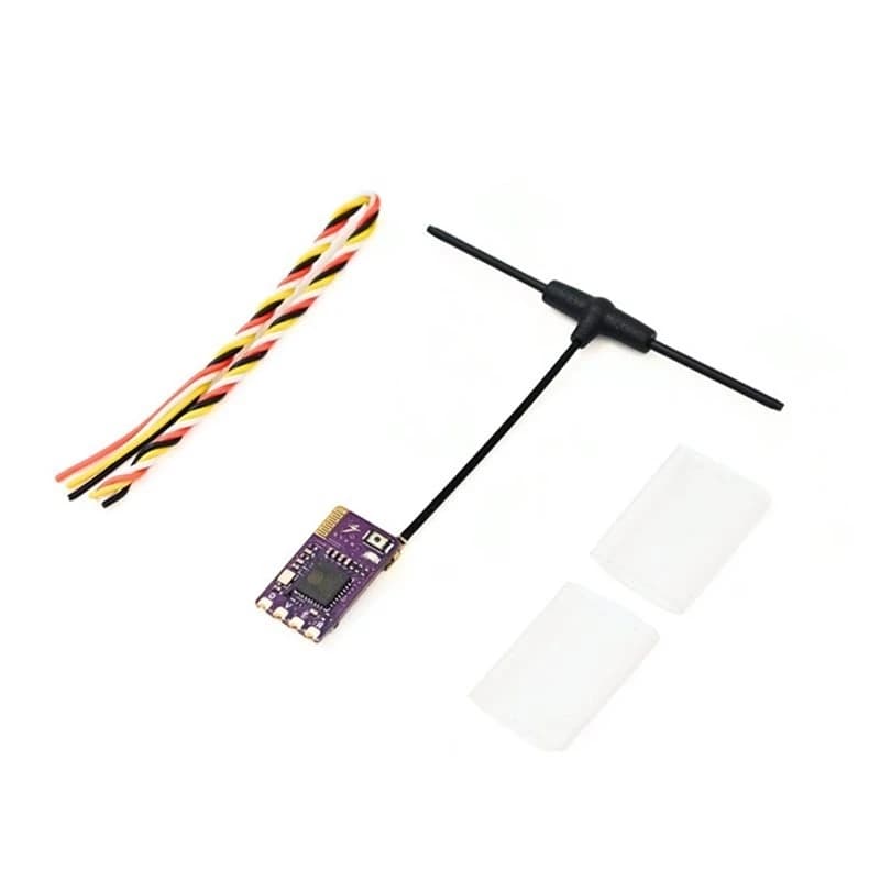 ABGN High-Speed Refresh 2.4G Nano Receiver ELRS 25-500Hz For FPV Long Range Freestyle Drone Support CRSF/SBUS 40Mm T-Antenna